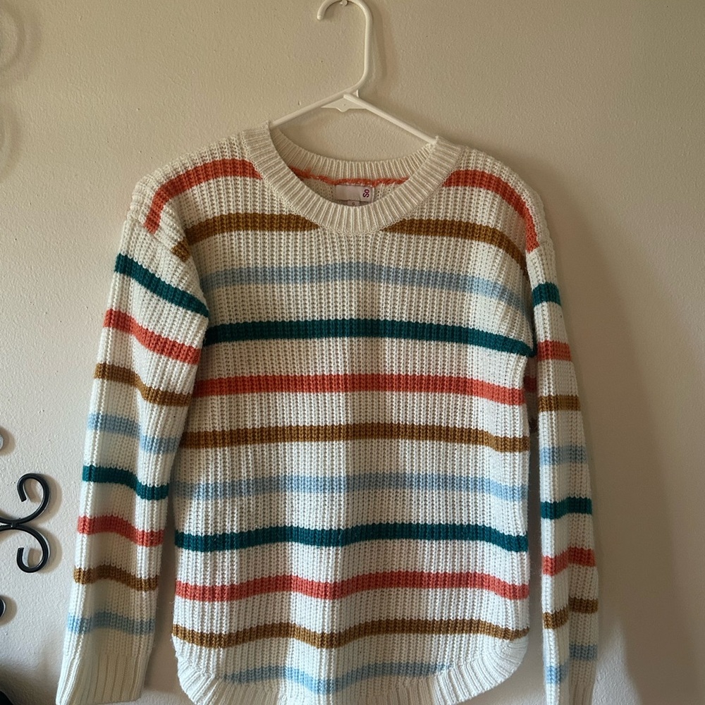 SO Multicolor Knit Sweater